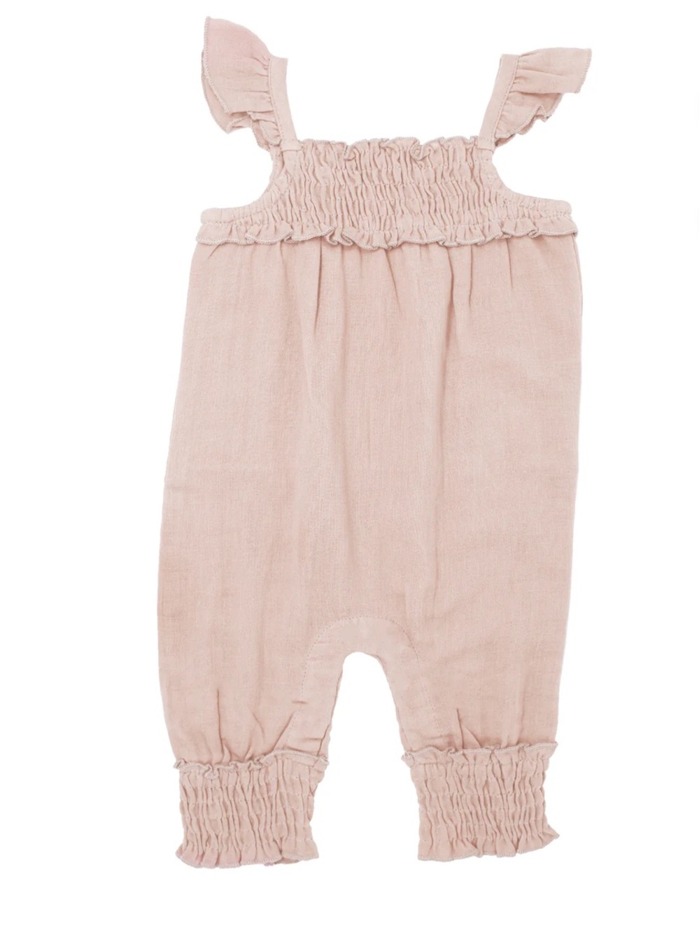 L'ovedbaby Muslin Sleeveless Romper-Rosewater
